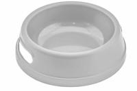 Миска одинарная пластик Прованс 500мл светло-серая/2203/Дарэлл