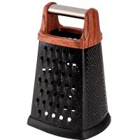 Терка четырехгранная MARBLE NERO высота 20см мрамор черный 310895 /72шт/Mallony 