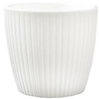 Кашпо Эви VipSet 0,6л белый с вставкой /36шт/ЭД