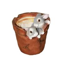 Два зайца в горшке  L19 W17 H19см 123171/K026