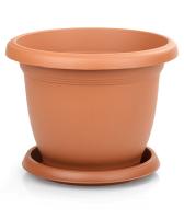 Кашпо Вилла 22л терракот с подд