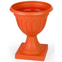 Вазон Олимпия 18л коричневый на высокой ножке М9071 /4шт/ Альтерн