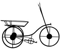 Подставка М. напольная на 1 горшок Велосипед малый М0000058