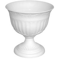 Вазон на ножке 2,5л Венеция №2 белый 07182