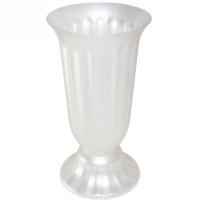 Вазон д/срезки Цветочный №0 1л белый 03000