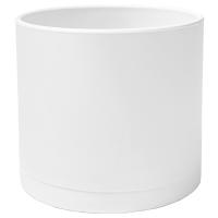 Кашпо 0,17л белый с под. (пласт+слюда) 103/7.5-1 /36шт/Mehrni
