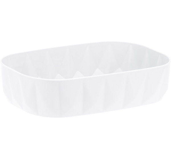 Мыльница д/ванны Призма белый М2243