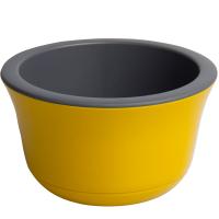 Кашпо Омега 8л медовый с антрацит вставкой 30*17,5см ОМ30-34 /4шт/ЛГ