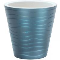 Кашпо Валенсия 2л антрацит со вставкой