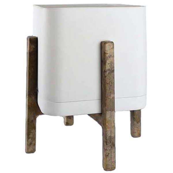 Подставка настольная на 1 горшок 16*15см древесно-полимерный (композит) 202/15 /14шт/Mehrni