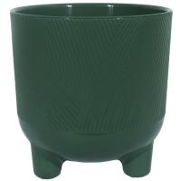 Кашпо Фита 4,3л нефрит с вставкой 19*20см ФИ19-32 /8шт/ЛГ