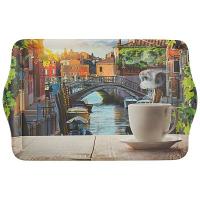 Поднос сервировочный FANTASIA 43,5*27*2,8см с дизайном 