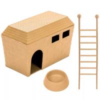 Игрушка для грызунов Домик пластик (комплект)/3211