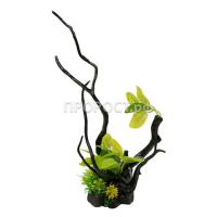 Грот Decor 218 Коряга с растением 30*24*34см Грот Decor 218 Коряга с растением 30*24*34см