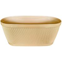 Кашпо Соната 8,2л овал слоновая кость с прик. под. А036 /20шт/Арз