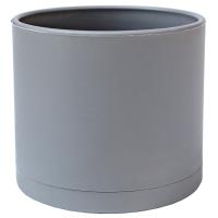 Кашпо 0,50л серый с под. (пласт+слюда) 103/10-3 /24шт/Mehrni