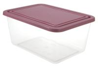 Контейнер для пищевых продуктов 4л прямоугольный ягодный М1455 