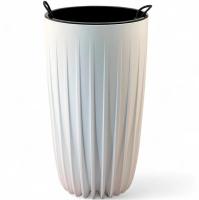 Кашпо Сигма 27,3л белый с вставкой 30*53см СИ3053-10 /1шт/ЛГ