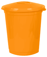 Бак 70л  с крышкой желтый 01004