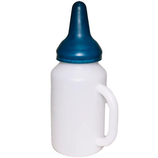 Инструмент Молокопоилка пласт. с ручкой и цветной соской 2л