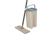 Швабра д/пола CLEAH HANDS насадка микрофибра+ведро 310486 /16шт/Рыжий Кот