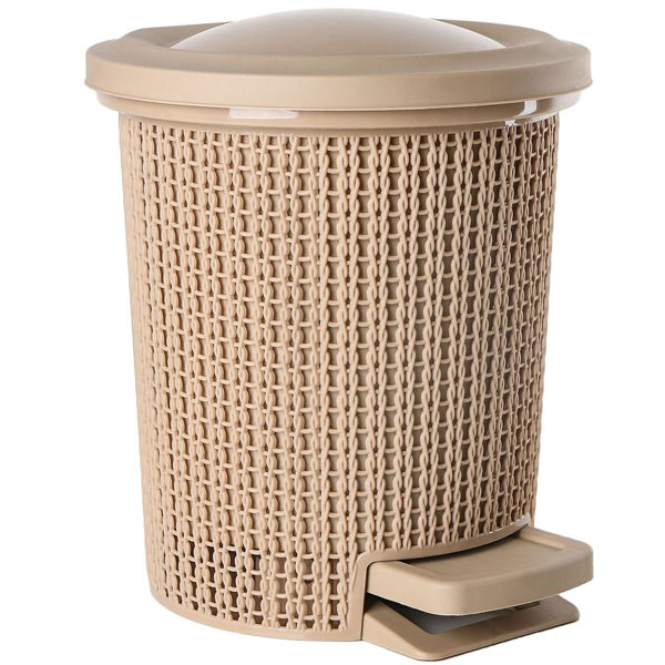 Контейнер для мусора Soul 6л с педалью айвори SV4064