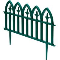 Забор. Кованый цветок 3м*30см 5-ти секционный зеленый