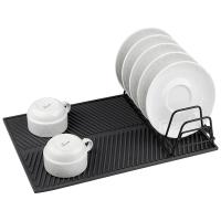 Сушилка д/посуды IDEA 6 секций 39*25см метал. с силик. ковриком 109742 /24шт/Рыжий Кот