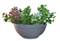 Кашпо-миска Парма 4,1л серый муссон 5PL0327