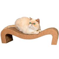 Когтеточка-лежанка Зверье мое картон волна 59*21*15см