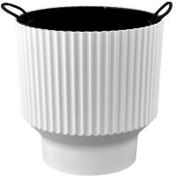 Кашпо Аркада 16,2л белый с вставкой 30*30см АР30-10 /1шт/ЛГ