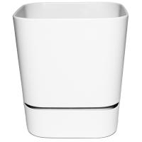 Кашпо квадрат. Гранд 12,6л белый с под. 5PL0763 /4шт/ТП