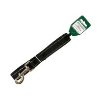 Поводок капрон 25мм*3м черный со светоотражающими полосами DONBARON