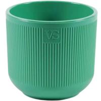Кашпо Росси VipSet 4,4л зеленый с вставкой /8шт/ЭД