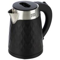 Чайник электр. 1,7л HOMESTAR двойной корпус пластик черный HS-1021/12шт/102759