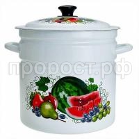 Кастрюля 10л эмаль цил белая Восточные дары 41804-2226-У2 Кастрюля 10л эмаль цил белая Восточные дары 41804-2226-У2