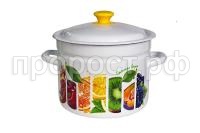 Кастр. цил. борт. 6л белый Палитра вкуса Кастр. цил. борт. 6л белый Палитра вкуса