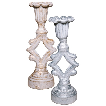 ДЕКОР Подсвечник Ампир бел золото РЗДИ/1шт ДЕКОР Подсвечник Ампир бел золото РЗДИ/1шт