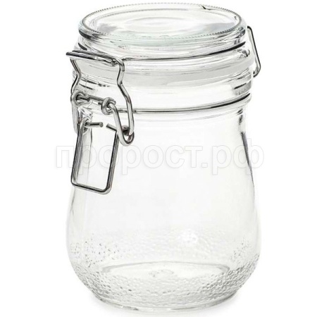 Банка стеклянная 500мл БУГЕЛЬНЫЙ ЗАМОК с крышкой/JAR050/6шт/ATTRIBUTE
