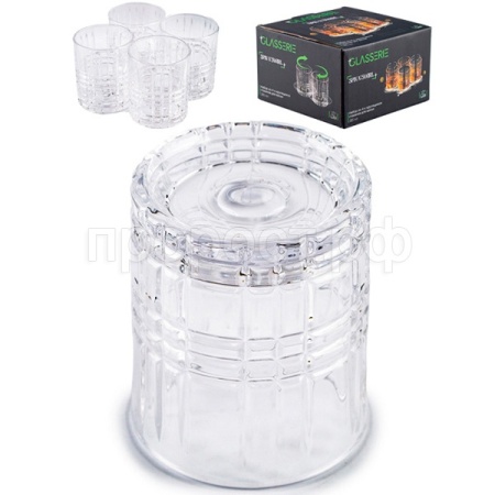 Набор стаканов для виски SPIN N'SWIRL 4шт крутящиеся GL013