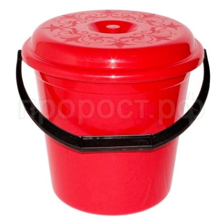 Ведро 15л мерное с крышкой 04115 /Милих