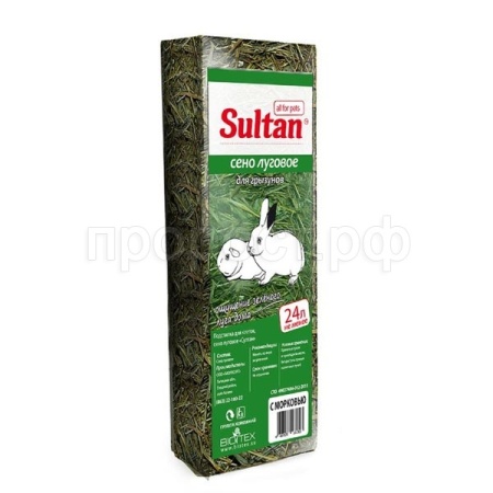 Корм для грызунов Сено с морковью Султан 24л
