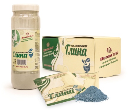 П Глина косметическая Ветом голубая 10г 2.57 "Исследовательский Центр" Россия