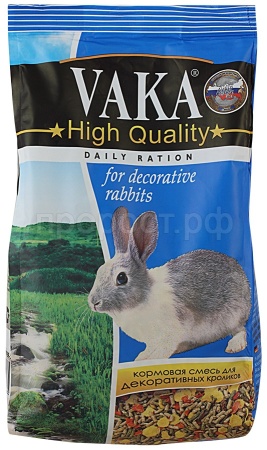 Корм для декоративных кроликов ВАКА High Quality 1кг