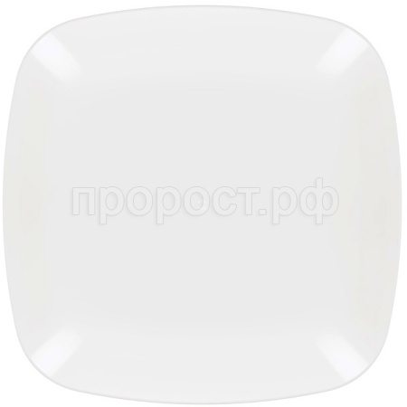 Тарелка Квадро плоская белый М8043 /25шт/ Альтерн