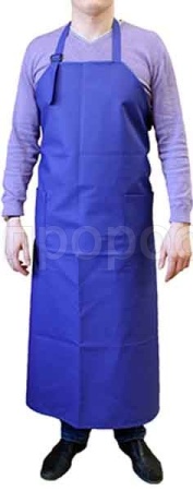 Фартук для доения и уборки 100*125 синий/зеленый