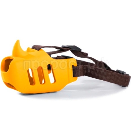 Намордник Носорог M длина носа 7,5см обхват носа 27-31см НН-27 желтый