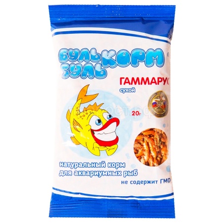 Рыбы Гаммарус 20г/БУЛЬБУЛЬ /12шт/60шт ЧЗ