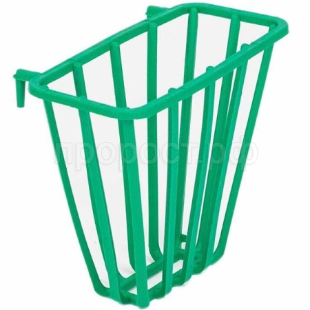 Кормушка д/грыз под сено ЕВРО пластик 9,5*7,5*5см изумрудная/3401/Дарэлл