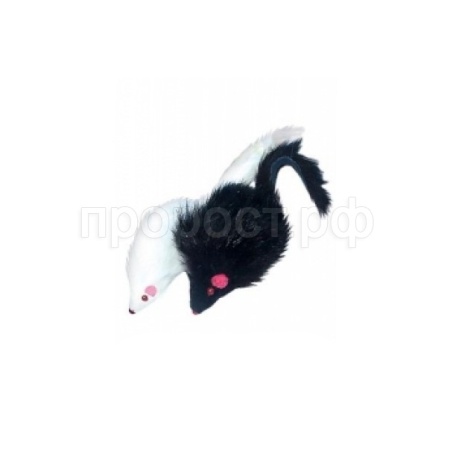 Игрушка для кошей Мышь цветная 8см блистер